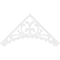 Ekena Millwork Pitch Genova Architectural Grade PVC Gable Pediment, 60"W x 30"H x 1"P (12/12) GPP060X030X100GEN - alternate 3